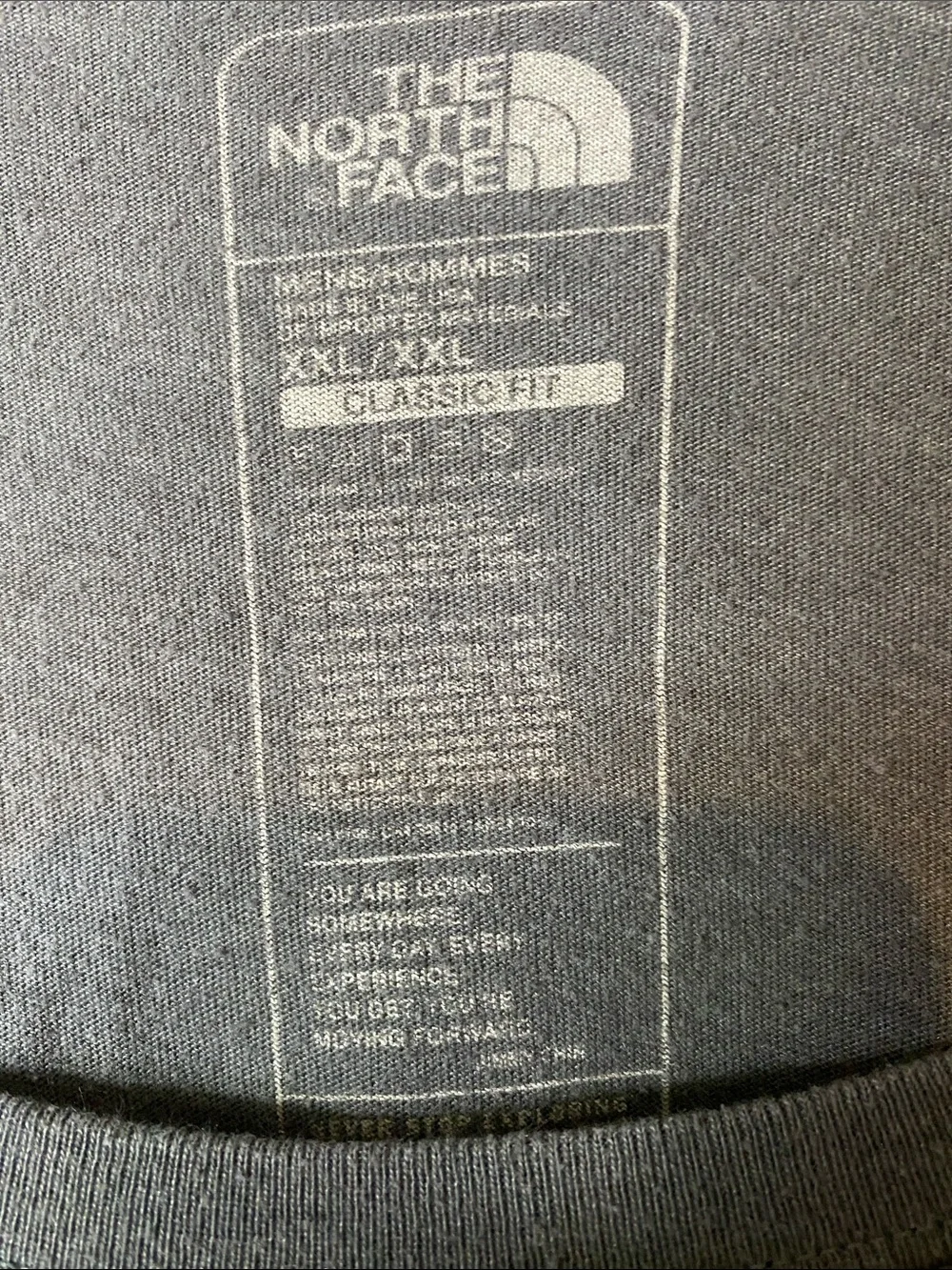 The North Face Men's Gray Graphic Crew Tee Size XXL